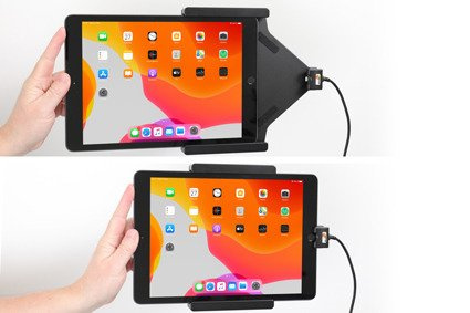 BRODIT Uchwyt aktywny z kablem USB do Apple iPad 10.2 7th Gen (A2197, A2198, A2200)