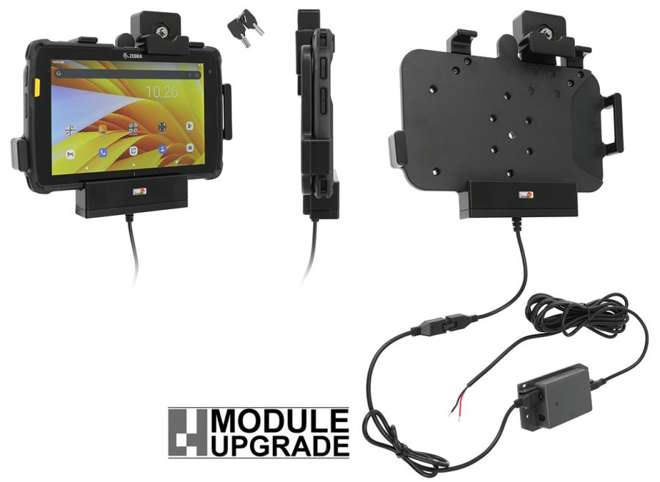 Uchwyt aktywny o wzmocnionej konstrukcji do Zebra ET45 8.0 z blokadą kluczykową.