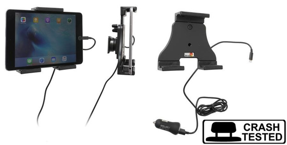 Uchwyt aktywny do tabletów Apple w futerale o wymiarach: 120-150 mm (szer.), do 25 mm (grubość)