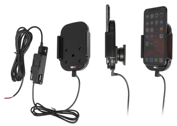 Uchwyt indukcyjny dedykowany do Apple iPhone 11 Pro z wbudowaną ładowarką samochodową do instalacji na stałe