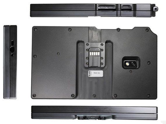 Brodit ochronna obudowa z adapterem Molex do profesjonalnego montażu do Samsung Galaxy Tab Active 2 z systemem adaptacyjnym Active MultiMoveClip 