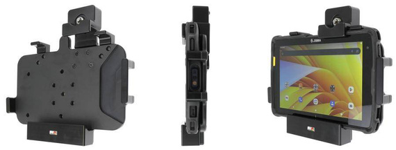 Uchwyt pasywny o wzmocnionej konstrukcji do Zebra ET45 8.0 z blokadą kluczykową.