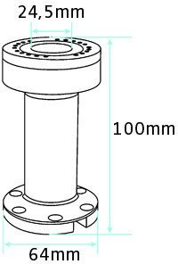 Ramię o długości 100 mm do terminali płatniczych montowane do płaskiej powierzchni