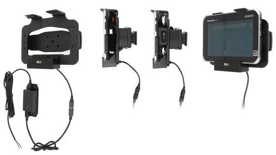 Uchwyt aktywny wzmocniony do Panasonic FZ-L1 montaż profesjonalny