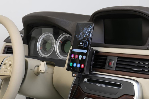 Uchwyt do Samsung Galaxy S20 Ultra z wbudowanym kablem USB oraz ładowarką samochodową