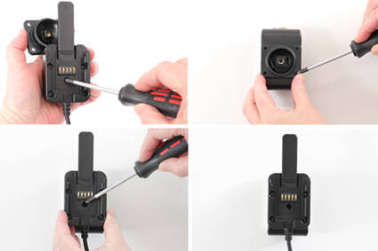 Brodit ochronna obudowa z adapterem Molex do profesjonalnego montażu do Samsung Galaxy Tab A7 10.4 (2020) z systemem adaptacyjnym Active MultiMoveClip 