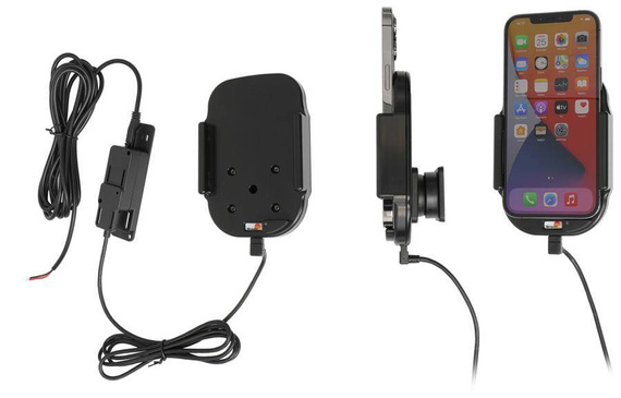 Uchwyt indukcyjny dedykowany do Apple iPhone 12 Pro Max z wbudowaną ładowarką samochodową do instalacji na stałe