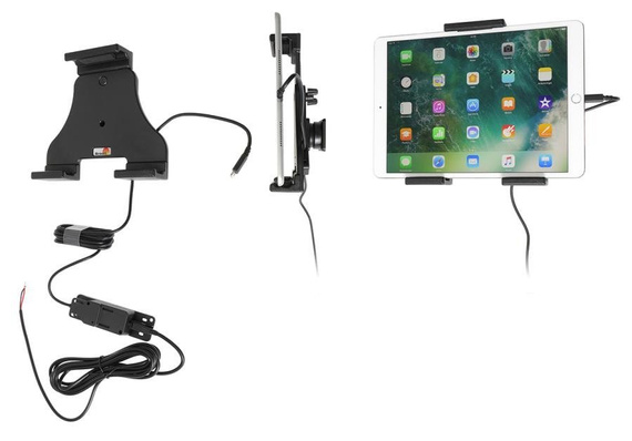 Uchwyt aktywny do tabletów Apple w futerale o wymiarach: 140-195 mm (szer.), do 25 mm (grubość)