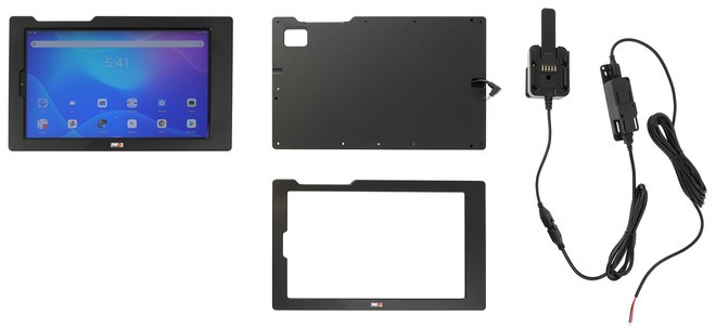 Brodit ochronna obudowa z adapterem Molex do profesjonalnego montażu do Lenovo Tab K10 TB-X6C6F z systemem adaptacyjnym Active MultiMoveClip 