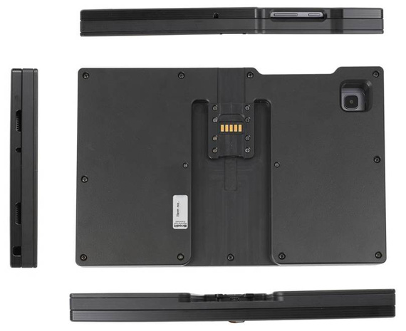 Brodit ochronna obudowa z adapterem Molex do profesjonalnego montażu do Samsung Galaxy Tab A7 10.4 (2020) z systemem adaptacyjnym Active MultiMoveClip 