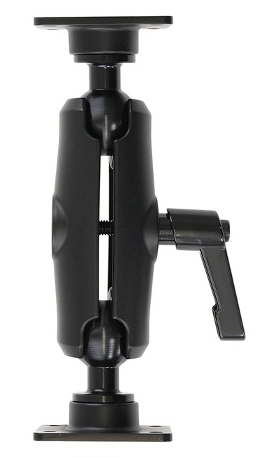 Brodit aluminiowe podwójne ramię montażowe 153 mm o dużej wytrzymałości z regulacją 360° oraz kwadratową podstawą