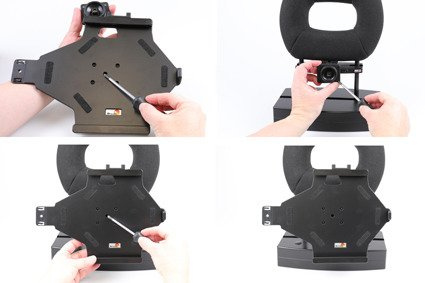 Uchwyt pasywny do Microsoft Surface GO z blokadą sprężynową.