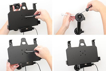 Uchwyt aktywny do instalacji na stałe do Samsung Galaxy Tab Active Pro T540/T545/T547/T547U w oryginalnym futerale