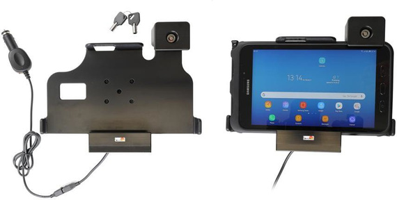 Uchwyt aktywny z blokadą na kluczyk do Samsung Galaxy Tab Active 2, SM-T390/SM-T395 w oryginalnym futerale