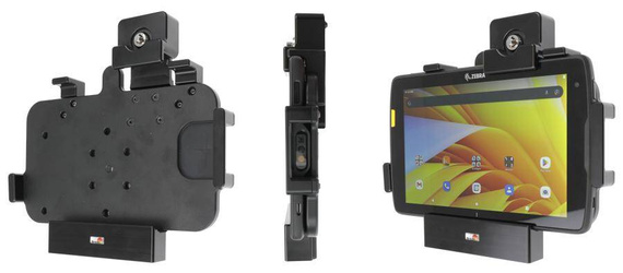 Uchwyt pasywny o wzmocnionej konstrukcji do Zebra ET45 8.0 z blokadą kluczykową.