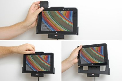 Uchwyt aktywny do instalacji na stałe z blokadą sprężynową do Zebra ET55 8.3