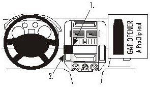 ProClip do Volkswagen Polo 02-09
