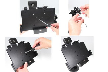 Uchwyt pasywny o wzmocnionej konstrukcji z blokadą sprężynową na kluczyk do Zebra ET50 8.3