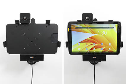 Uchwyt aktywny o wzmocnionej konstrukcji do Zebra ET40 10.0 z blokadą kluczykową.