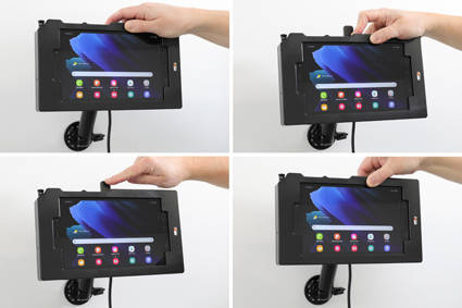 Brodit ochronna obudowa z adapterem Molex do profesjonalnego montażu do Samsung Galaxy Tab Active 3, SM-T570/SM-T575 z systemem adaptacyjnym Active MultiMoveClip 