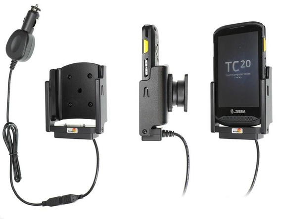 Uchwyt aktywny z ładowarką samochodową do Zebra TC20/TC25