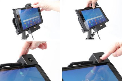 Uchwyt aktywny z blokadą na kluczyk do Samsung Galaxy Tab Active 2, SM-T390/SM-T395 w oryginalnym futerale