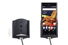 Uchwyt do Sony Xperia XZ1 z wbudowaną ładowarką samochodową do profesjonalnego montażu