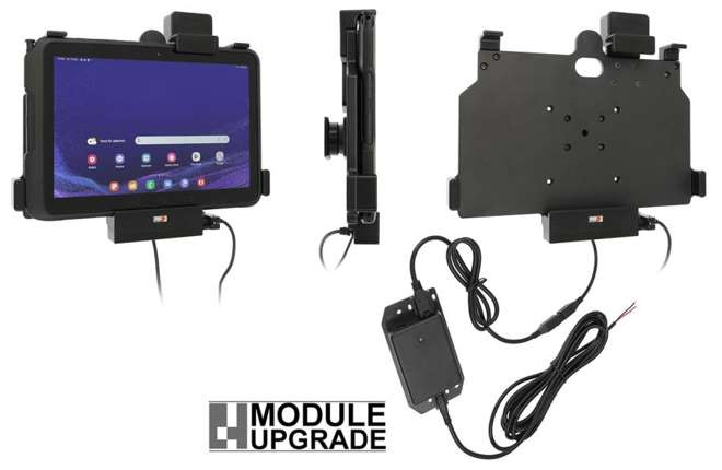 Uchwyt aktywny z blokadą sprężynową do instalacji na stałe do Samsung Galaxy Tab Active 4 Pro SM-T630/SM-T636 w oryginalnym futerale