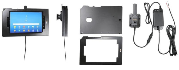 Brodit ochronna obudowa z adapterem Molex do profesjonalnego montażu do Samsung Galaxy Tab Active 2 z systemem adaptacyjnym Active MultiMoveClip 