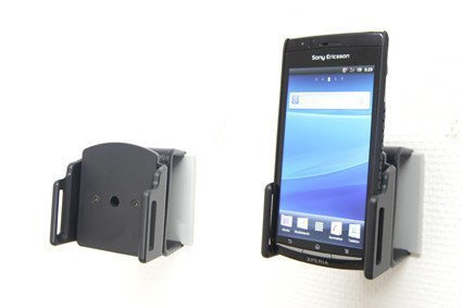 Uchwyt regulowany do Samsung Galaxy S21 w futerale grubszym.