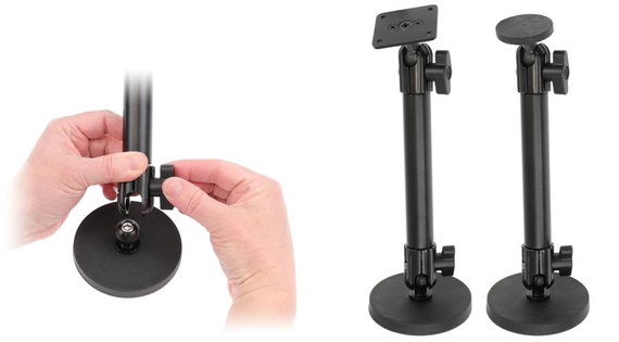 Magnetyczna podstawa BRODIT do montażu urządzeń na wózku widłowym lub stalowym słupie.