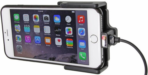 Uchwyt aktywny do instalacji na stałe do Apple iPhone Xs Max  w cienkim futerale