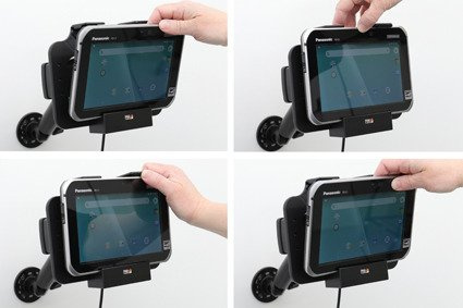 Uchwyt aktywny z ładowarką samochodową do Panasonic FZ-L1