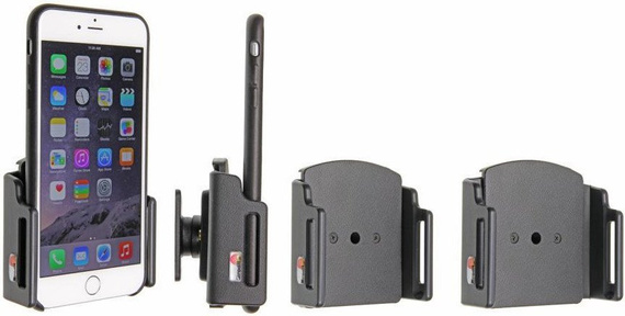 Uchwyt uniwersalny regulowany do telefonu bez futerału oraz w futerale lub etui o wymiarach: 80-94 mm (szer.), 2-10 mm (grubość).