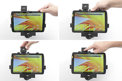 Uchwyt pasywny o wzmocnionej konstrukcji do Zebra ET45 10.0 z blokadą kluczykową.