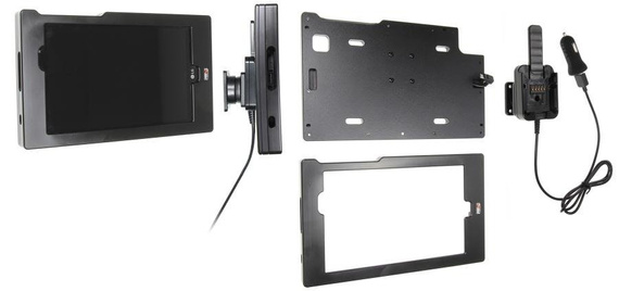 Brodit ochronna obudowa aktywna w wersji z kablem USB i ładowarką samochodową do LG G Pad X 8.3 z systemem adaptacyjnym Active MultiMoveClip
