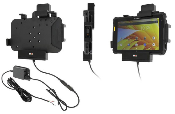 Uchwyt aktywny o wzmocnionej konstrukcji do Zebra ET45 8.0 z blokadą sprężynową.