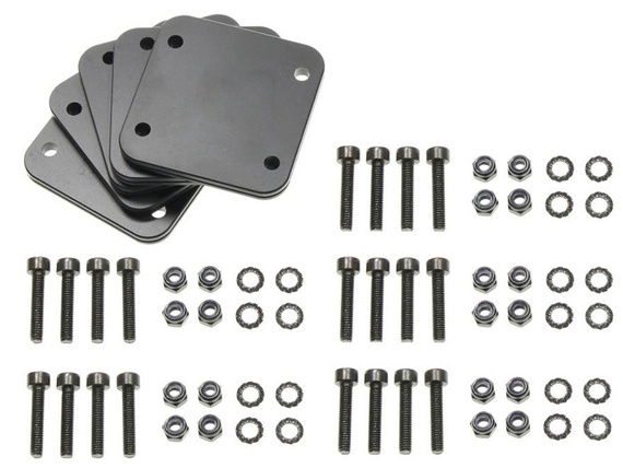 Zestaw 5 płytkek montażowych z otworami w systemie AMPs