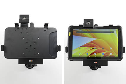 Uchwyt pasywny o wzmocnionej konstrukcji do Zebra ET40 10.0 z blokadą kluczykową.