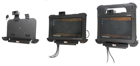 Uchwyt do Zebra Xplore L10 XPAD/XSLATE o wzmocnionej konstrukcji z blokadą sprężynową na kluczyk