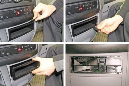 Bardzo mocny, bezinwazyjny wspornik montażowy do Volkswagen Crafter 07-17