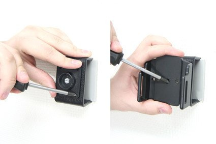 Uchwyt uniwersalny pasywny do smartfonów do telefonu bez futerału oraz w futerale lub etui o wymiarach: 49-63 mm (szer.), 6-10 mm (grubość)