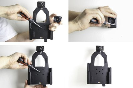 Uchwyt pasywny do Samsung Galaxy Tab Active 3, SM-T570/SM-T575 w oryginalnym futerale z blokadą na kluczyk