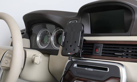 Uchwyt indukcyjny dedykowany do Apple iPhone 11 Pro MAX z wbudowanym kablem USB oraz ładowarką samochodową