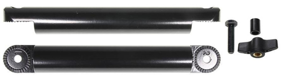 Ramię o długości 232 mm z pokrętłem motylkowym