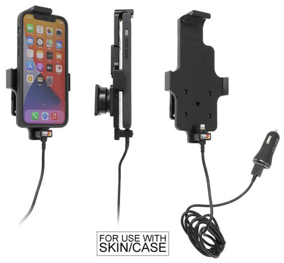 Uchwyt aktywny z kablem USB do Apple iPhone 13 w futerale