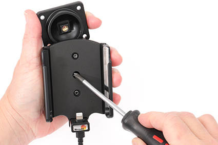 Uchwyt do Apple iPhone 13 mini z wbudowanym kablem USB oraz ładowarką samochodową