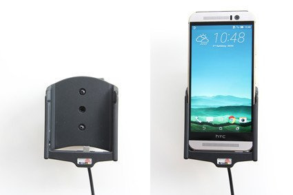 Uchwyt do HTC One M9 z wbudowaną ładowarką samochodową do instalacji na stałe