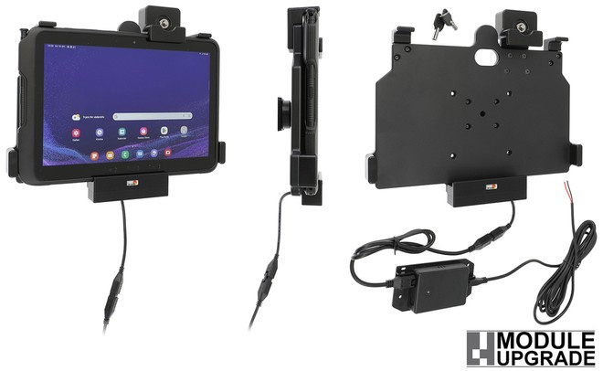 Uchwyt aktywny do instalacji na stałe z blokadą na kluczyk do Samsung Galaxy Tab Active 4 Pro SM-T630/SM-T636 w oryginalnym futerale