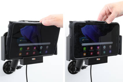 Uchwyt aktywny do instalacji na stałe do Samsung Galaxy Tab Active 3 SM-T570/SM-T575 w oryginalnym futerale